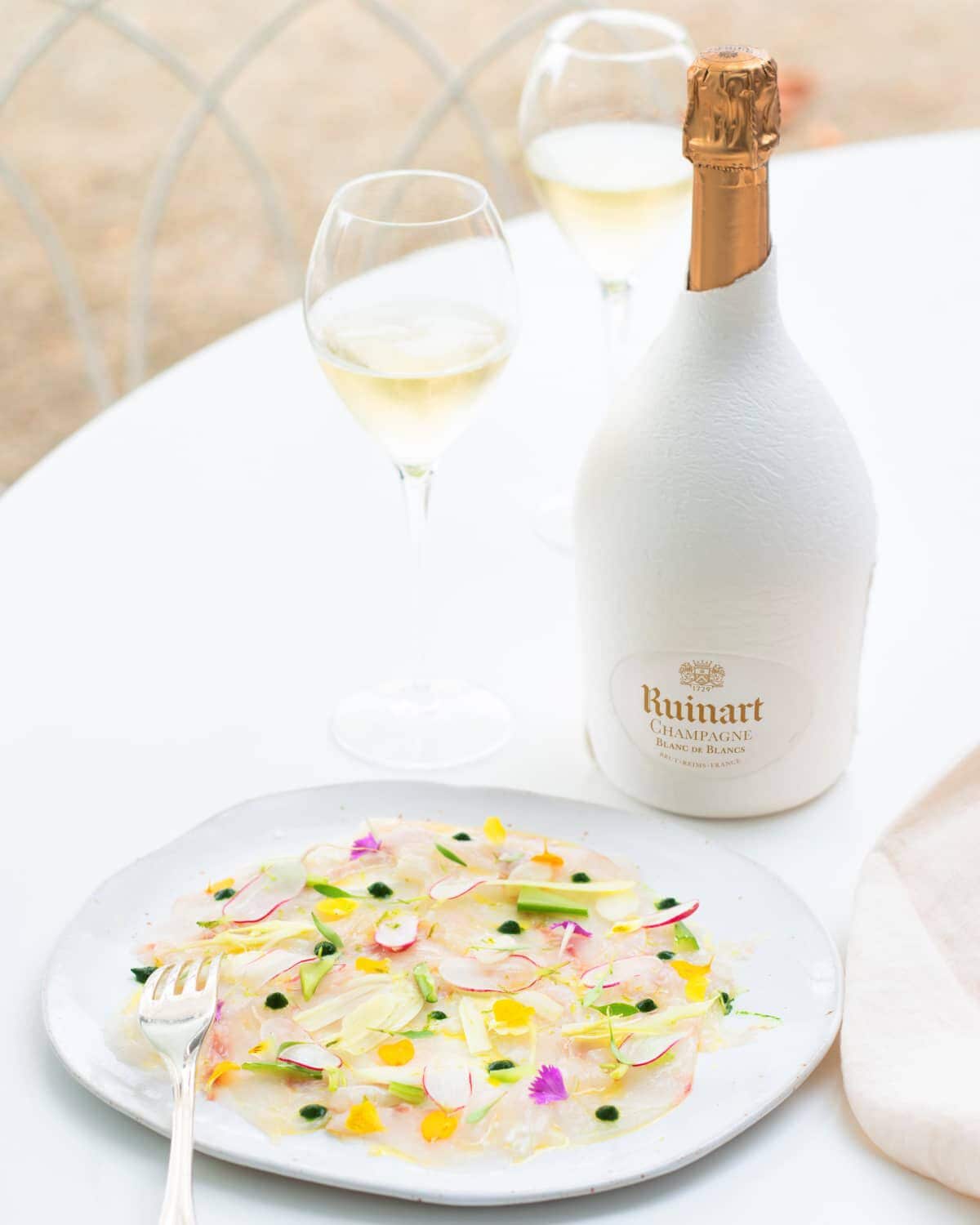 RUINART BLANC DE BLANCS X CARPACCIO DE BAR