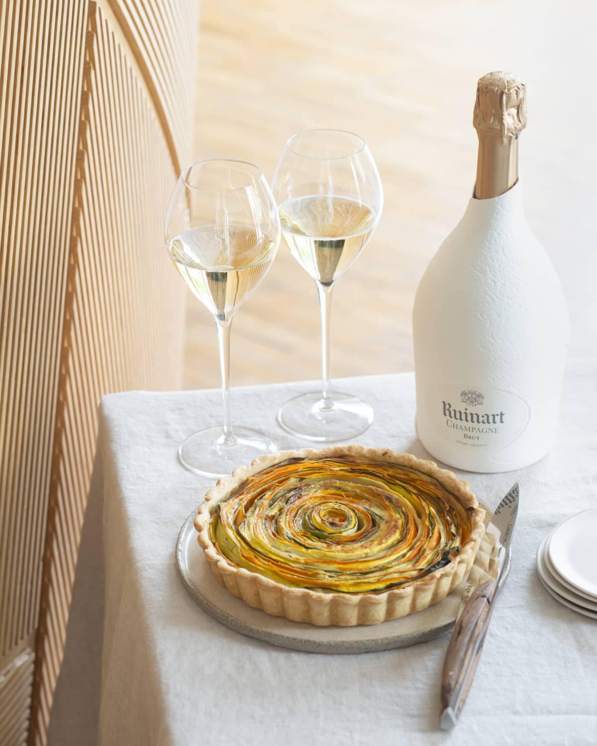 R DE RUINART X VEGETABLES TART
