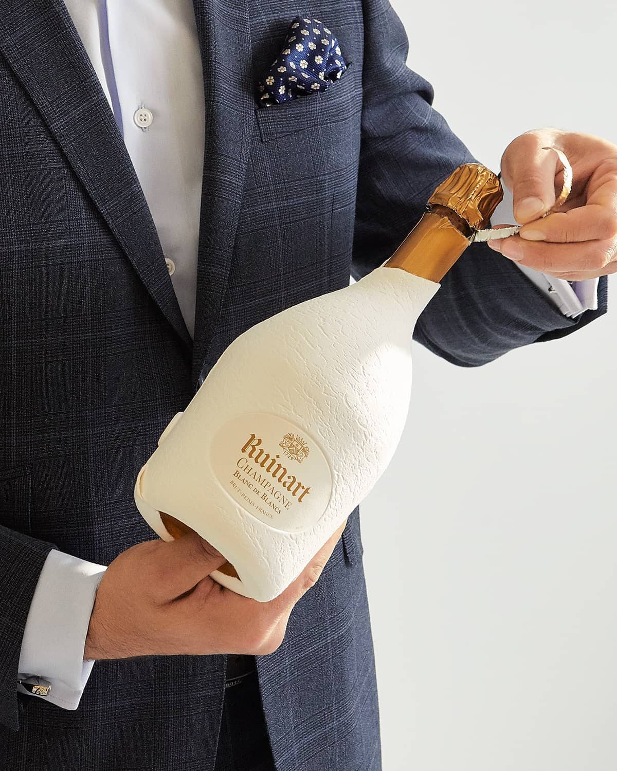 Open bottle of Ruinart Open bottle of Ruinart