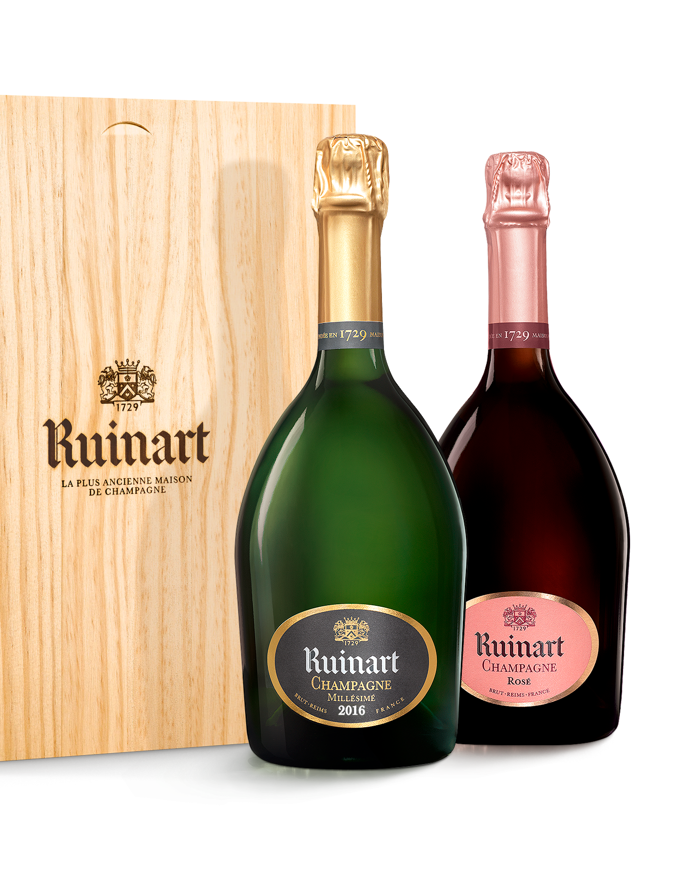 Duo R de Ruinart 2016 et Ruinart Rosé image number null
