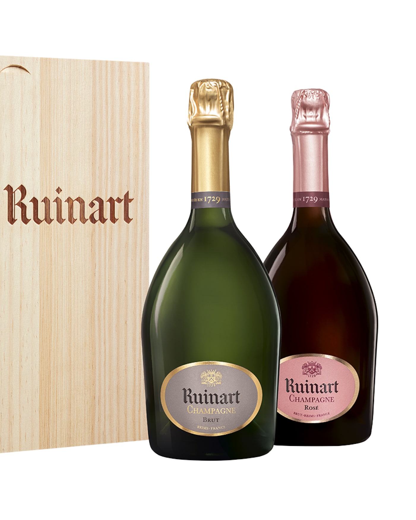 Duo R de Ruinart et Ruinart Ros&eacute;